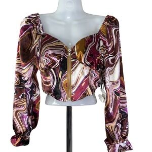 O.L.M Swirl Print Top medium